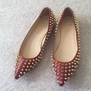 Christian Louboutin spike flats 37